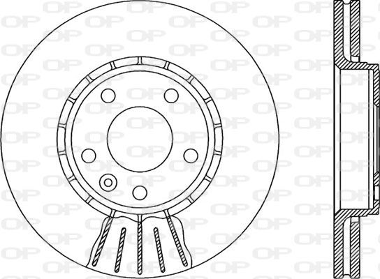 OPEN PARTS Тормозной диск BDA1978.20